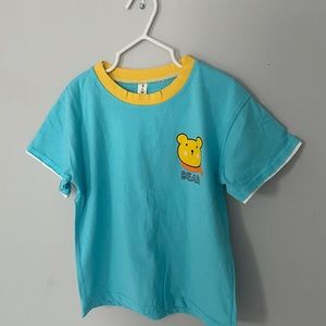 Cute blue cotton T-shirt 5T (new condition)